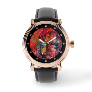 EXCALIBUR ,Magıc Sword Lila Blue Fantasy Armbanduhr