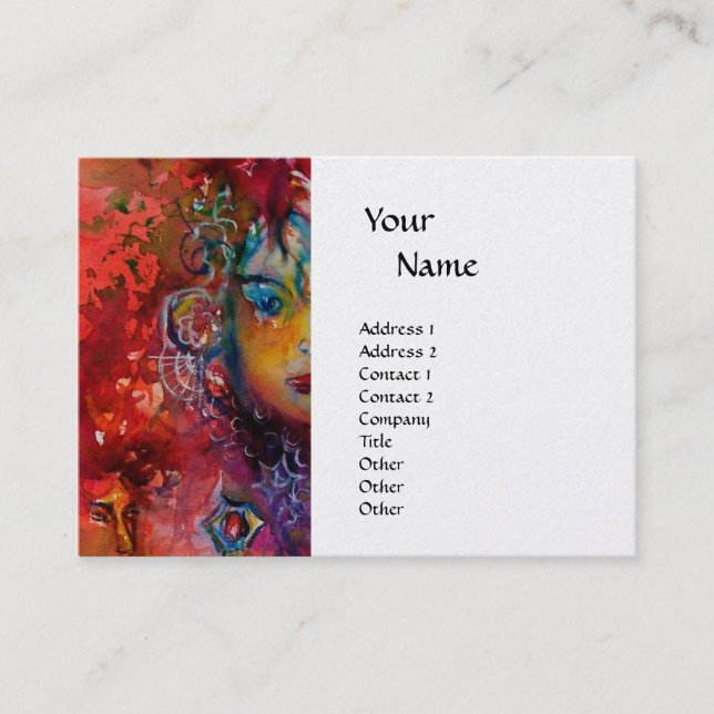 EXCALIBUR Monogramm metallisches Platin Visitenkarte (Vorderseite)