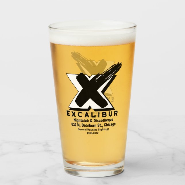 Excalibur Nightclub & Discothek (1989-2012) Glas (Vorne (Gefüllt))