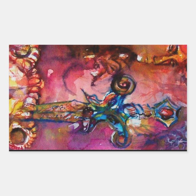 EXCALIBUR RECHTECKIGER AUFKLEBER (Vorderseite)