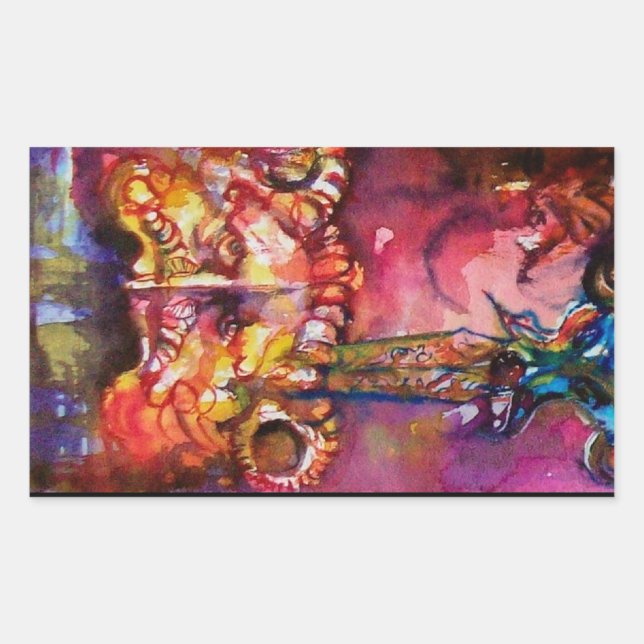 EXCALIBUR RECHTECKIGER AUFKLEBER (Vorderseite)