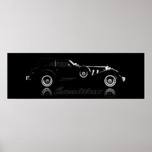 Excalibur Serie IV Black Phaeton 36 x 12 Poster
