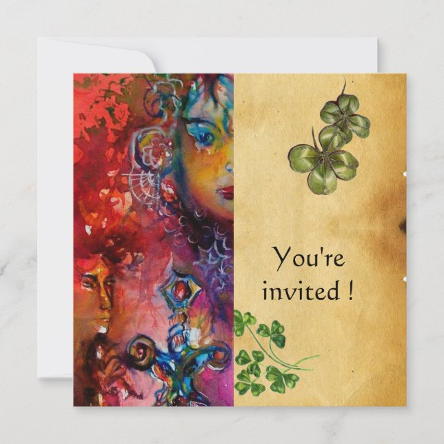 EXCALIBUR, St Patrick's Day Party, Pergament Einladung (Vorderseite)