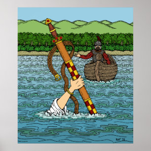 Excalibur und Arthur Poster