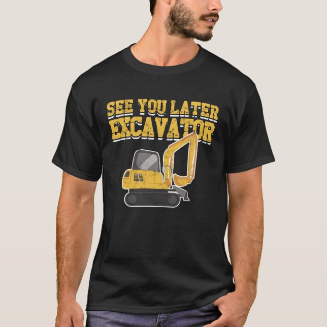 Excavator Kids Boys Toddler Excavator Dig  Heavy E T-Shirt (Vorderseite)