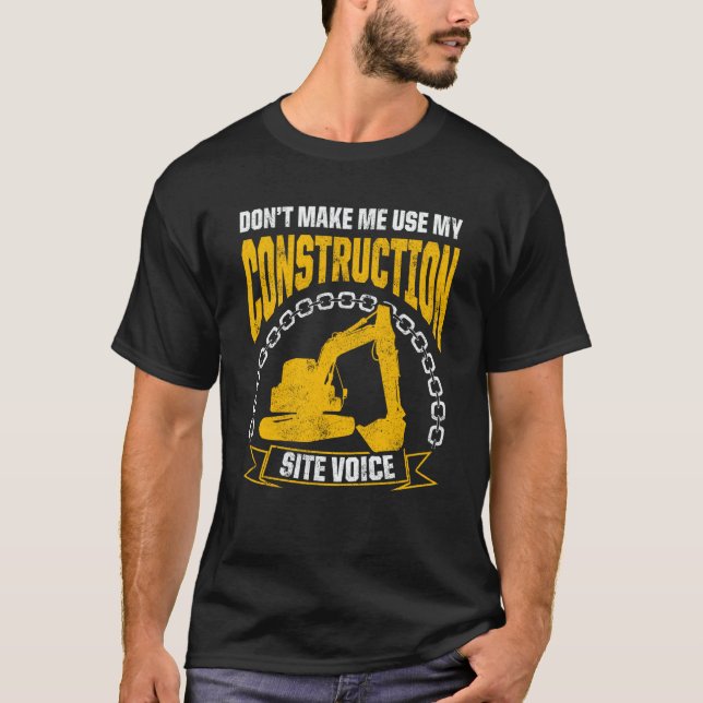 Excavator Operator For Excavator Driver Backhoe Op T-Shirt (Vorderseite)