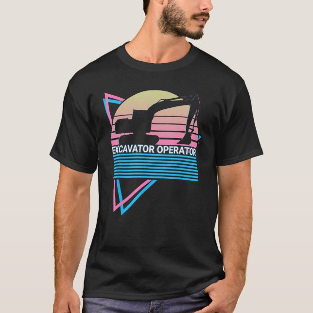 Excavator Operator Heavy Equipment T-Shirt (Vorderseite)