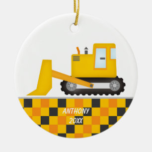 Excavator Personalized Ornament