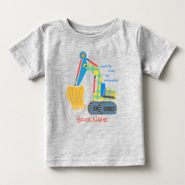 excavator T-shirt (Vorderseite)