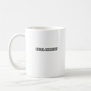 Excel Alltägliche kontinuierliche Verbesserung Kaffeetasse