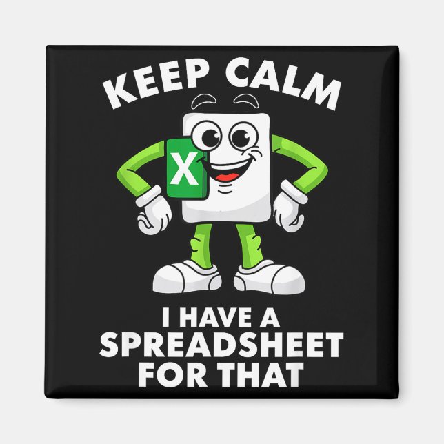 Excel Coworker Employee Farewell Goodbye Birthday  Magnet (Vorne)