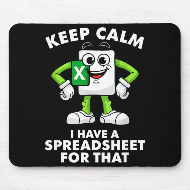 Excel Coworker Employee Farewell Goodbye Birthday  Mousepad (Vorne)