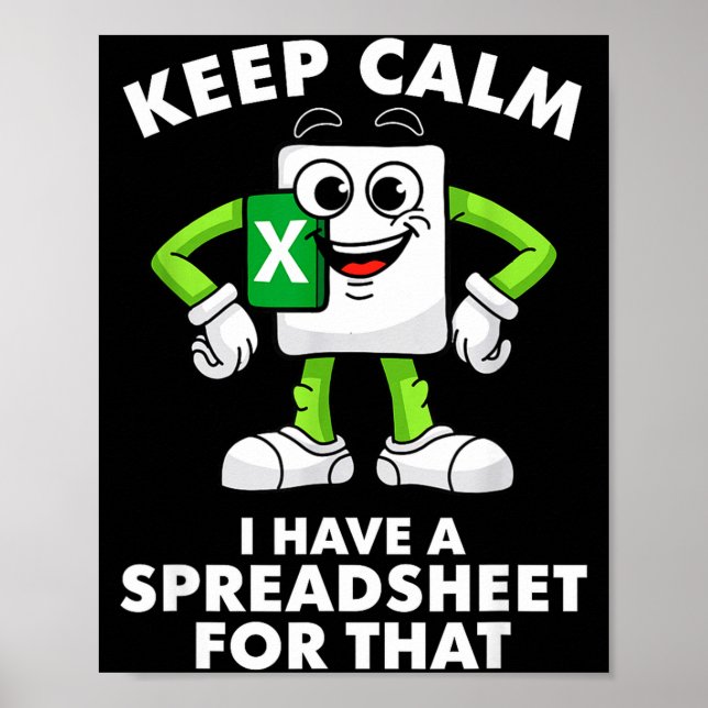 Excel Coworker Employee Farewell Goodbye Birthday  Poster (Vorne)