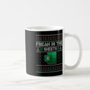 Excel-Freak in den Tabellen hässlicher Pullover Kaffeetasse