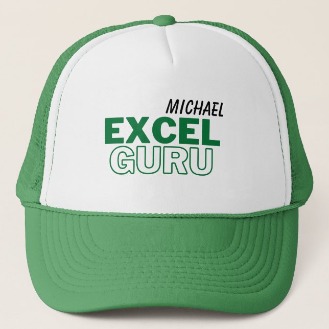 Excel Guru Funny Accounting Trucker Hat Truckerkappe (Vorderseite)