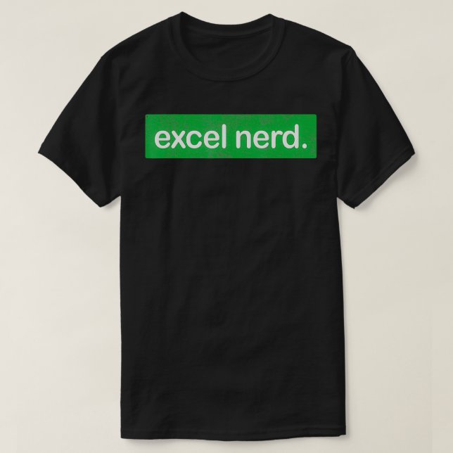 Excel-Nerd präsentiert ein paar interessante Tabel T-Shirt (Design vorne)