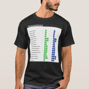 Excel-Tastenkombinationen für die Navigation T-Shirt