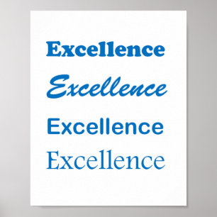 EXCELLENCE Gewinner Topper Leader: cadeau pour tou Poster