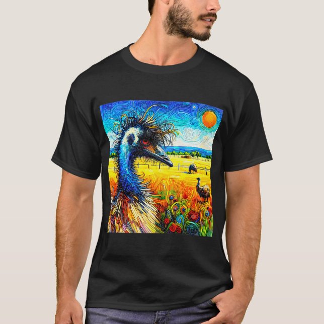 Excellence's Birds:  Emu#5 T-Shirt (Vorderseite)