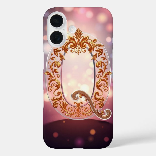Excellent Transparent Letter Q  Case-Mate iPhone Hülle (Rückseite)