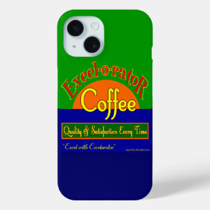 Excelorator Coffee Funny Retro Art iPhone Fall iPhone 15 Hülle