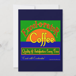 Excelorator Coffee Individuelle Einladungsvorlage Einladung