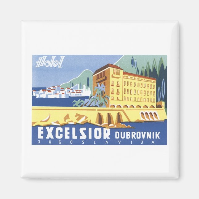 Excelsior Dubrovnik Reiseposter Magnet (Vorne)