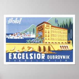 Excelsior Dubrovnik Travel Poster