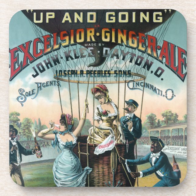 Excelsior Ginger Ale Getränkeuntersetzer (Vorderseite)