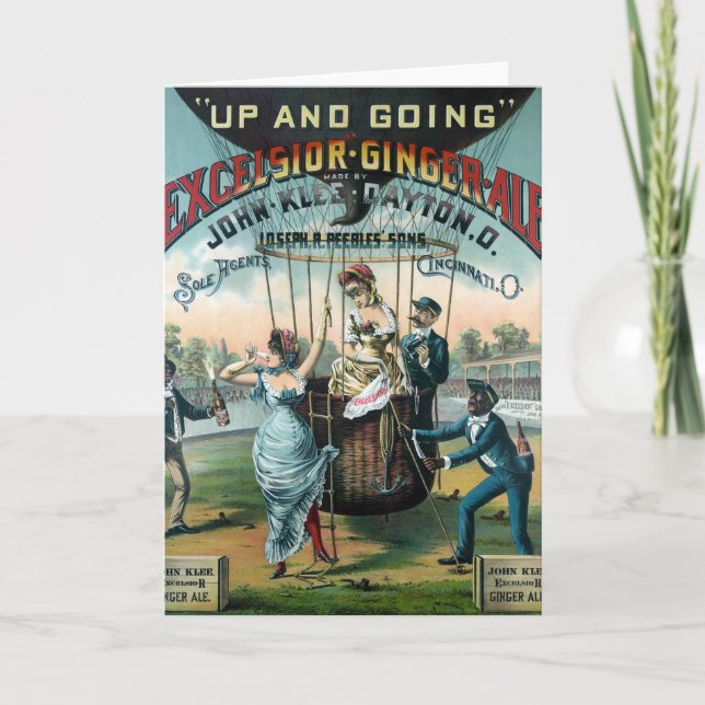 Excelsior Ginger Ale Karte (Vorderseite)