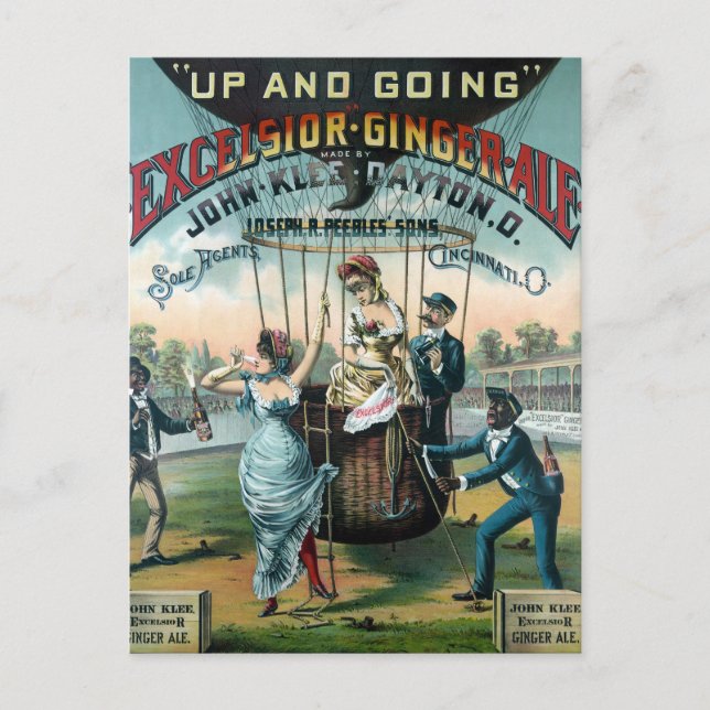 Excelsior Ginger Ale Postkarte (Vorderseite)