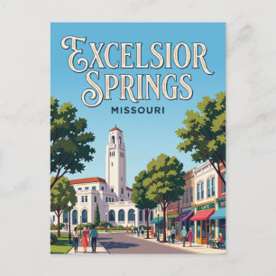 Excelsior Springs, Missouri Postkarte