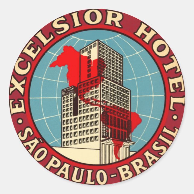 ExcelsiorHotelBrasil Runder Aufkleber (Vorderseite)