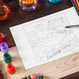 Exchange-Liebe-Postkarte