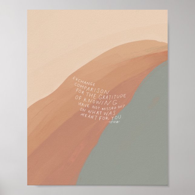 "Exchange-Vergleich für die Dankbarkeit des Wissen Poster (Vorne)