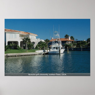Exclusive Golf Community, Südtexas, USA. Poster