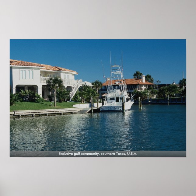 Exclusive Golf Community, Südtexas, USA. Poster (Vorne)