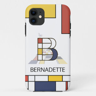 Exclusive Neoplasticism Art Monogram. Letter B Case-Mate iPhone Hülle