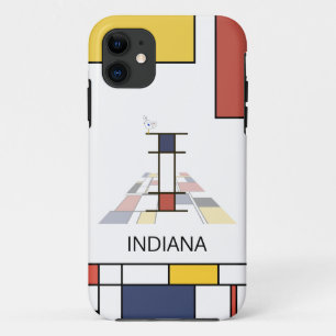 Exclusive Neoplasticism Art Monogram. Letter I Case-Mate iPhone Hülle