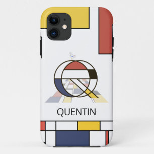 Exclusive Neoplasticism Art Monogram. Letter Q Case-Mate iPhone Hülle