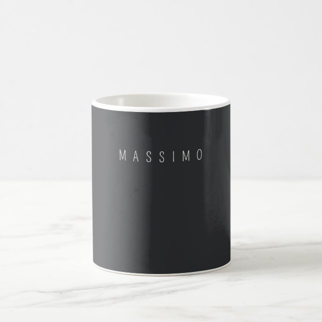 Exclusive Personal Classical Black White Own Name Kaffeetasse (Mittel)