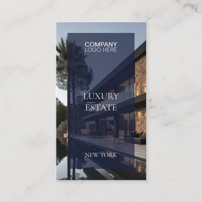 Exclusive Real Estate Property photo professional  Visitenkarte (Vorderseite)