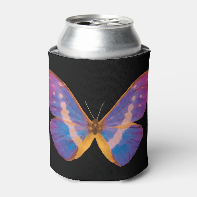 Excotic Butterfly Watercolor Dosenkühler (Kanne Vorderseite)