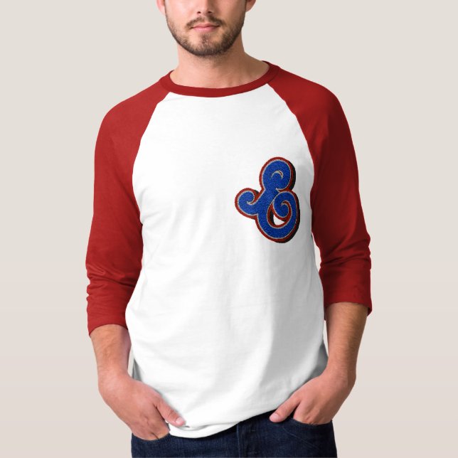 excrement_baseball 3/4tee T-Shirt (Vorderseite)