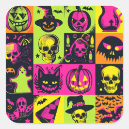 ExDesigner | Personalisierung | Halloween Quadratischer Aufkleber