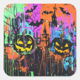 ExDesigner | Personalisierung | Halloween Quadratischer Aufkleber