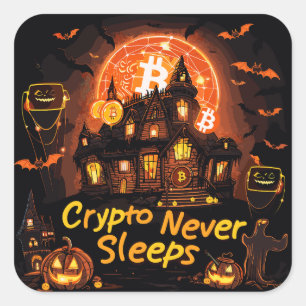 ExDesigner Personalisierung Halloween Quadratischer Aufkleber
