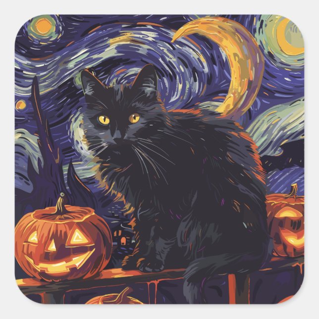 ExDesigner | Personalisierung | Halloween Quadratischer Aufkleber (Vorderseite)