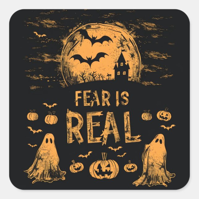 ExDesigner | Personalisierung | Halloween Quadratischer Aufkleber (Vorderseite)