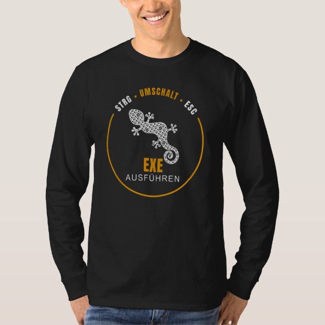 exe Ausführen Entwickler Administrator Dev Ops Sys T-Shirt (Vorderseite)
